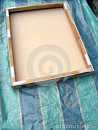 Fallen picture frame Stock Photo