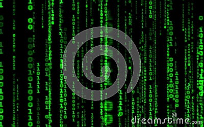 Fallende Matrixart des Computercodes vektor abbildung Fallende Matrixart des Computercodes vektor abbildung