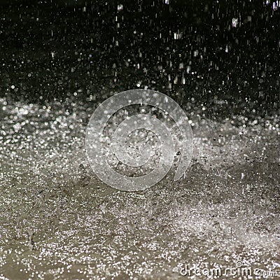 Falling drops of water. Stock Photo