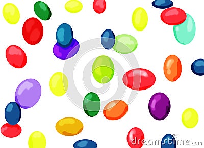 Falling eggs Stock Photo