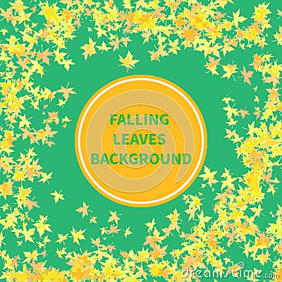 Falling leaves background Stock Photo