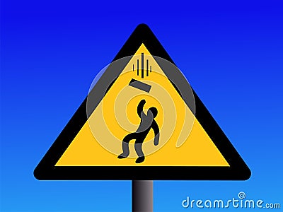 Falling objects sign Vector Illustration