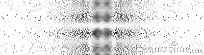 Falling Pixels. Pixel Abstract Mosaic Gradient Design. Halftone effect. From chaos to order. Big data, smart system. Vector Illustration