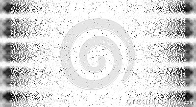 Falling Pixels. Pixel Abstract Mosaic Gradient Design. Halftone effect. From chaos to order. Big data, smart system. Vector Illustration