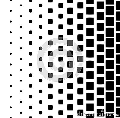 Falling pixels in the style of Mentis. Pixel Abstract Mosaic Gradient background design.Vector illustration Vector Illustration