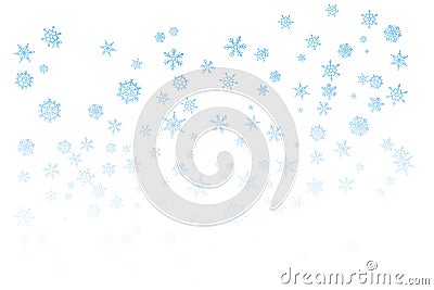 Christmas snow backround Vector Illustration