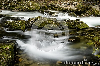 Falling water Stock Photo