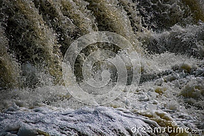 Crashing Water Frozen In Time With High Shutter Speed Stock Photo