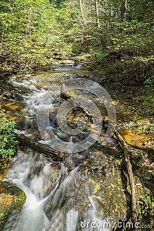 Fallingwater Creek, Blue Ridge Mountains of Virginia, USA Stock Photo