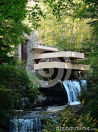 Fallingwater in the Fall Editorial Stock Photo