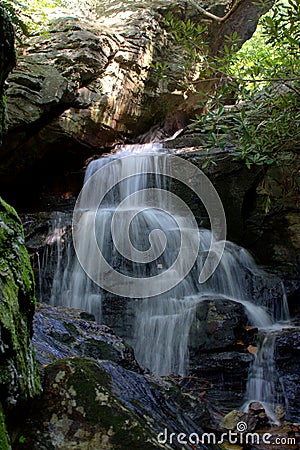 Falls at Hanging Rock Stock Photo