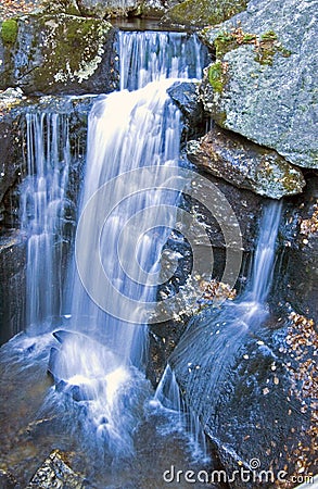 Falls in the Lust River Stock Photo