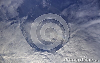 Fallstreak Hole Stock Photo