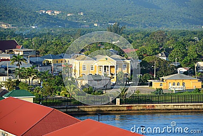 Falmouth CourtHouse, Jamaica Stock Photo