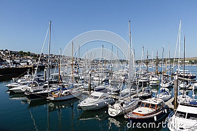 Falmouth harbour and marina Editorial Stock Photo