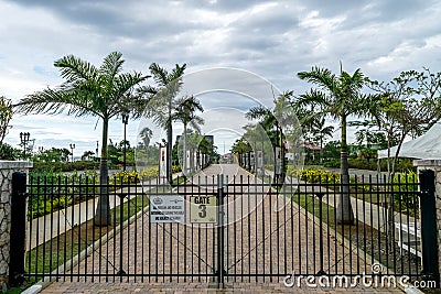 Entrance to the Falmouth Cruise Port in Jamaica Editorial Stock Photo