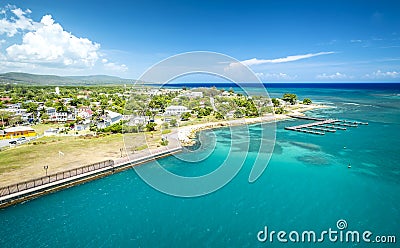 Falmouth port in Jamaica Stock Photo