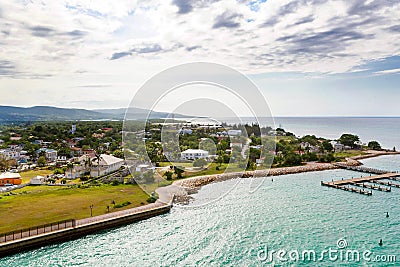 Falmouth port in Jamaica island, the Caribbeans Stock Photo