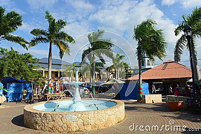 Falmouth Water Square, Jamaica Editorial Stock Photo