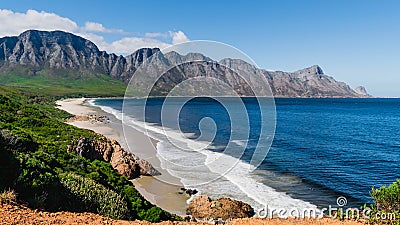 False Bay, View on the Kogelberg Nature Reserve, South Africa Stock Photo