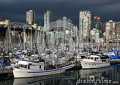 False Creek in Vancouver Stock Photo