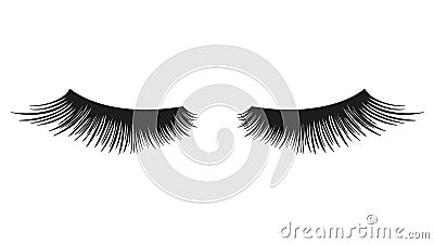 False eyelashes. element Cartoon Illustration