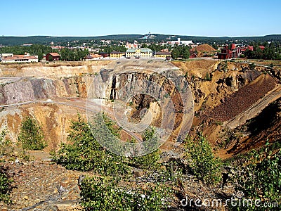 Falun Mine Stock Photo