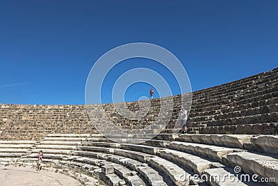 Ruins of City Salamis in Fama , Cyprus. Editorial Stock Photo