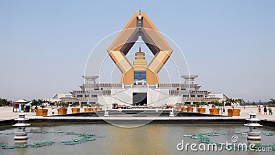 Famen Temple, Shaanxi Province, China: The Namaste Dagoba, part of the new complex at the Famen Temple Editorial Stock Photo