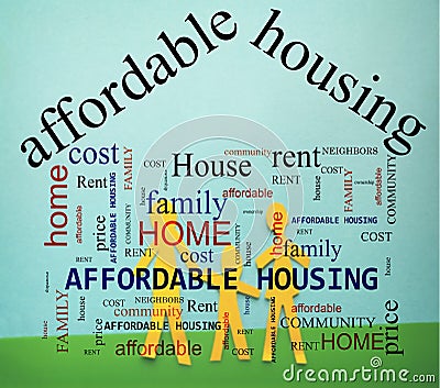 Family Affordable Housing Stock Photo