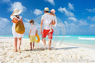 Family beach vacation Stock Photo