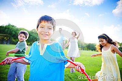 Family Bonding Playing Togetherness Holiday Concept Stock Photo