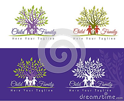 Family care Vector Illustration