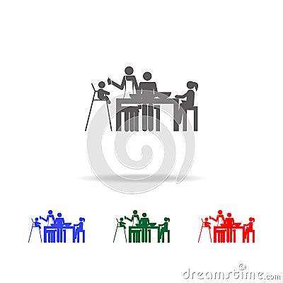 family dinner icon. Elements of human family life in multi colored icons. Premium quality graphic design icon. Simple icon for web Stock Photo