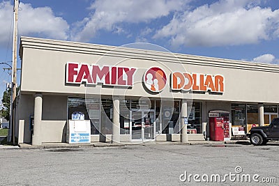 Family Dollar Variety Store. Family Dollar is a Subsidiary of Dollar Tree Editorial Stock Photo