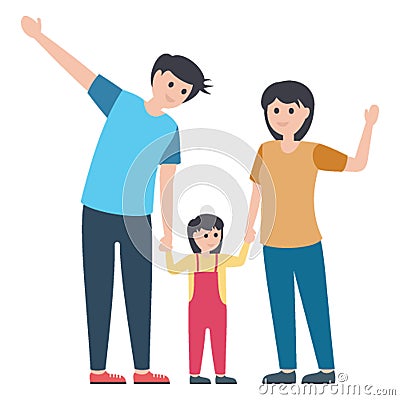 Family, family members Vector Illustration icon which can be easily modified Vector Illustration