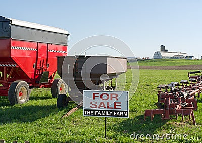Family Farm for Sale Stock Photo