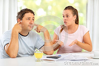 Family feud Stock Photo