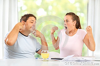 Family feud Stock Photo