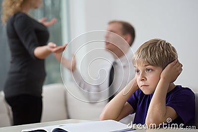 Family fight Stock Photo