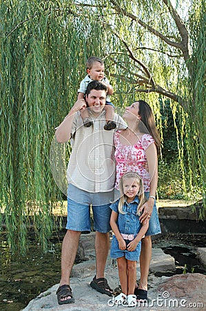 Family Fun Stock Photo