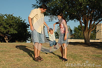 Family Fun Stock Photo