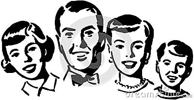 Family Group Vector Illustration