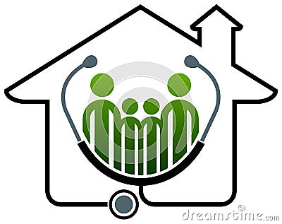 Family health home Vector Illustration