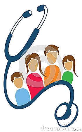 Family Health Logo Vector Illustration
