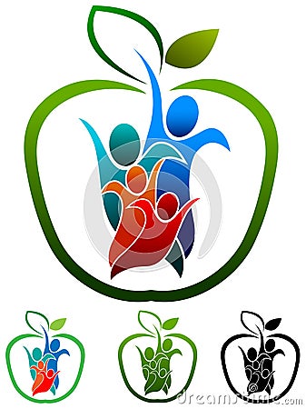 Family health logo Vector Illustration