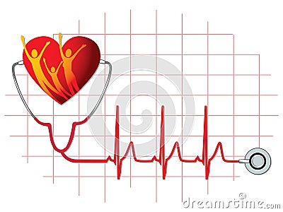 Family healthcare icon Vector Illustration