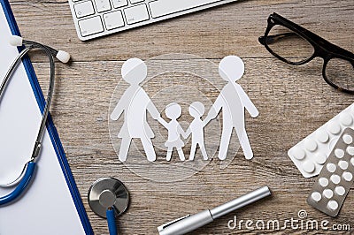 Family healthcare Stock Photo