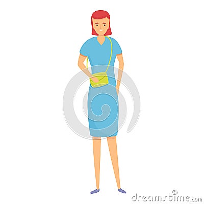 Family holidays mother icon, cartoon style Vector Illustration