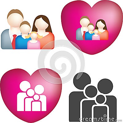 Family icon set Vector Illustration